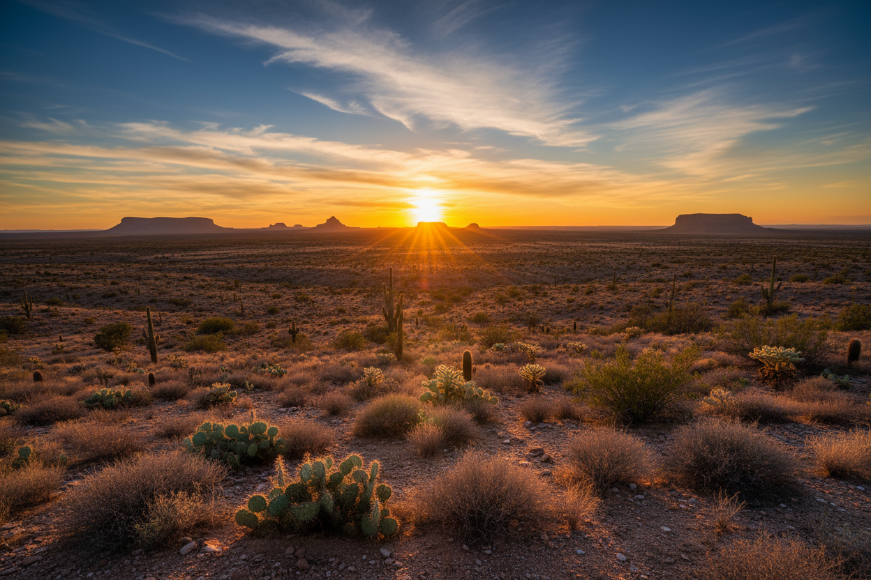 West Texas Desert Landscape